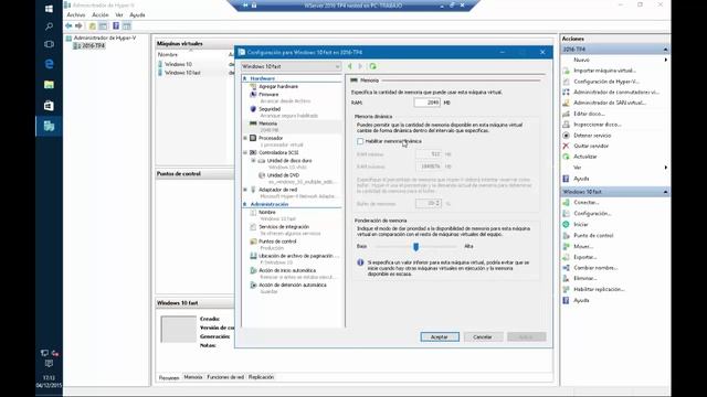 Windows Server 2016 - Probrando el HotSwap de memoria en Hyper V смотреть онлайн