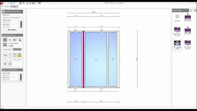 WIC3D Software - Window Door definition - Back to back construction смотреть онлайн