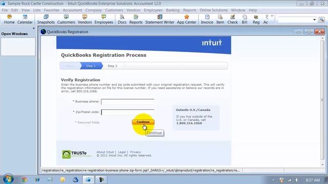 QuickBooks - Register your QuickBooks Software 2012 смотреть онлайн