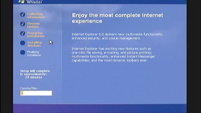 Installing Windows XP Beta 2 (b.2465)