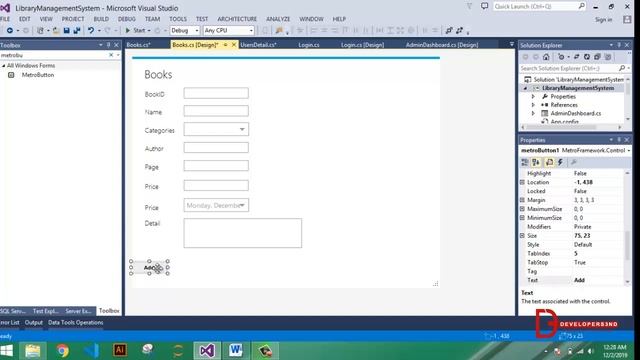 Library Management System C# Windows Form in Urdu / Hindi | Part 03- Add Book & View Detail смотреть онлайн