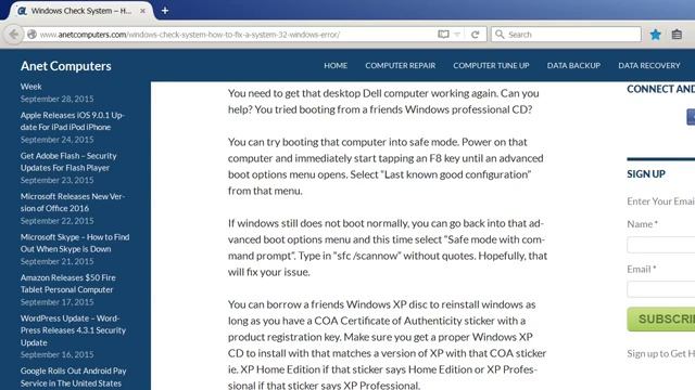 Windows Check System - How to Fix a System 32 Windows Error смотреть онлайн