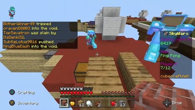NO WEAPON CHALLENGE | Cubecraft Solo Skywars смотреть онлайн