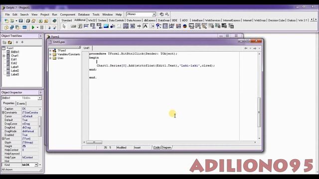 Belajar Delphi 7 #24 - Membuat Diagram lingkaran/Pie Chart Sederhana смотреть онлайн