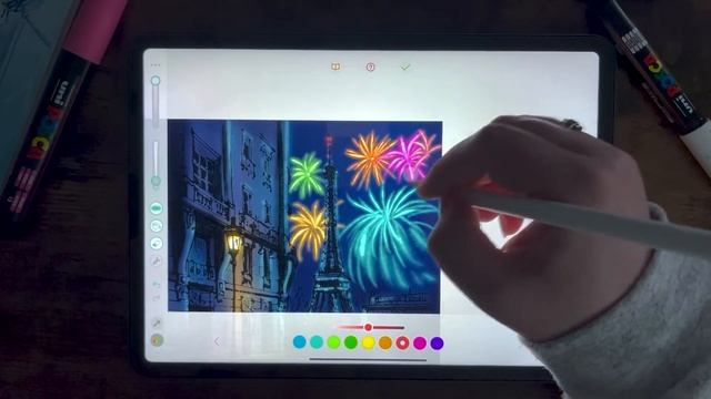 Pigment Tips : Fantastic Fireworks | Coloring App Tips and Tricks | ONLINE COLORING TUTORIAL смотреть онлайн