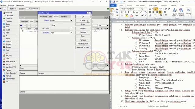 Setting web proxy Mikrotik RB951-2HnD смотреть онлайн