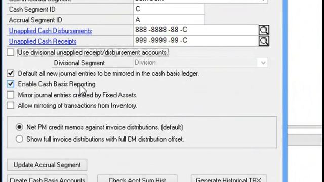 Cash Basis Reporting Setup смотреть онлайн