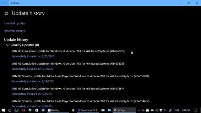 Windows 10 Creators update Cumulative update KB4040724 Bug Fixes September 25th 2017 смотреть онлайн