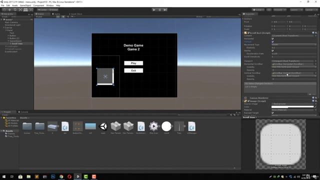 Unity Scroll View - All Settings смотреть онлайн
