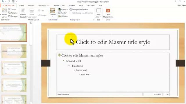 PowerPoint 2013 Section Breaks, Masters смотреть онлайн