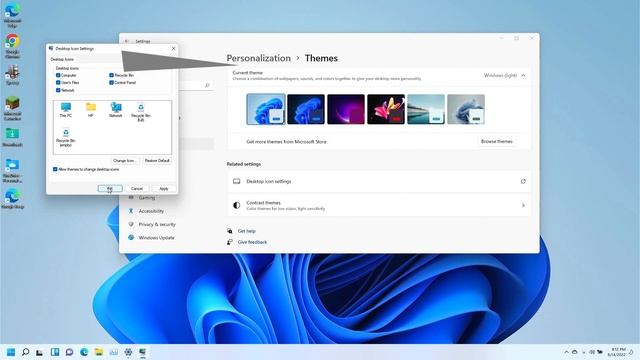 How to get My Computer and Desktop Icons back in Windows 11 смотреть онлайн