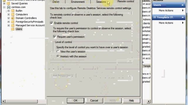 Creating User Template in Windows Server 2008 смотреть онлайн