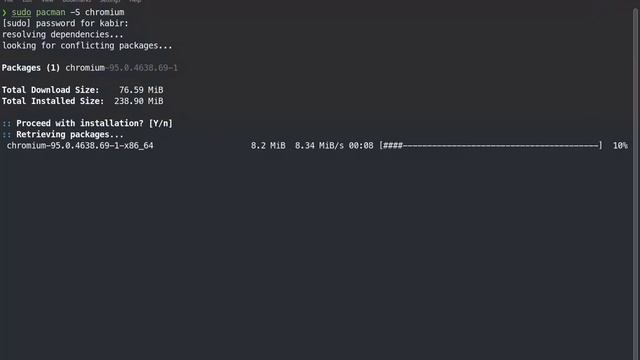 Linux Users Installing a Web Browser Be Like(Arch Linux) смотреть онлайн