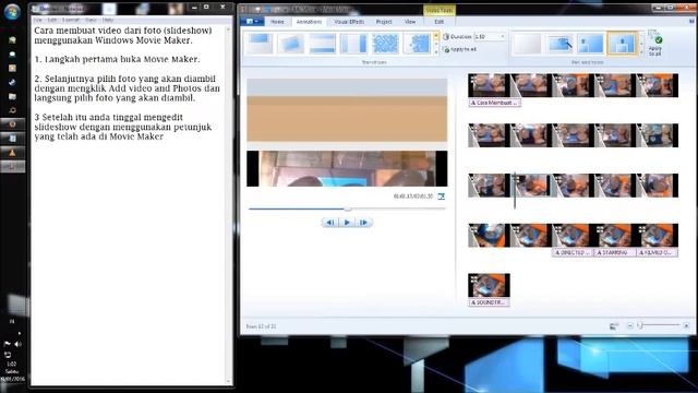 Cara membuat video dari foto dengan windows movie maker смотреть онлайн