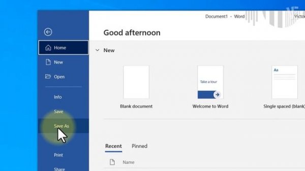 How To Easily Save a Microsoft Word Document To Your Desktop ✅