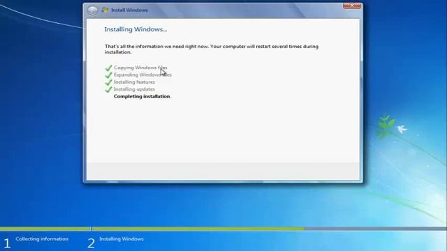 Installing Windows 7 Enterprise смотреть онлайн