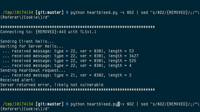 ssltest.py, OpenSSL Heartbleed vulnerability tester смотреть онлайн