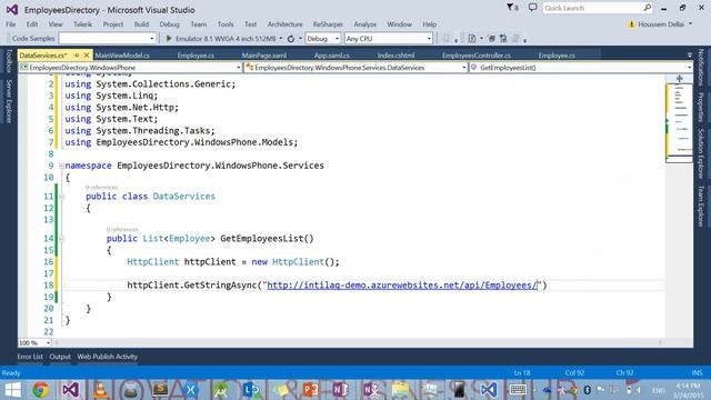 Connecting Windows Phone to ASP NET web services [Arabic] смотреть онлайн