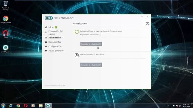Actualizar ESET NOD32 Antivirus v.9.0.408.1 a v.10.x desde la misma aplicación смотреть онлайн