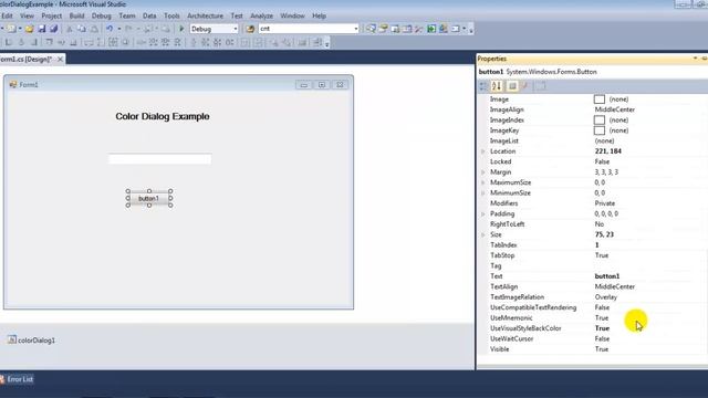 Color Dialog windows application in asp.net c# смотреть онлайн