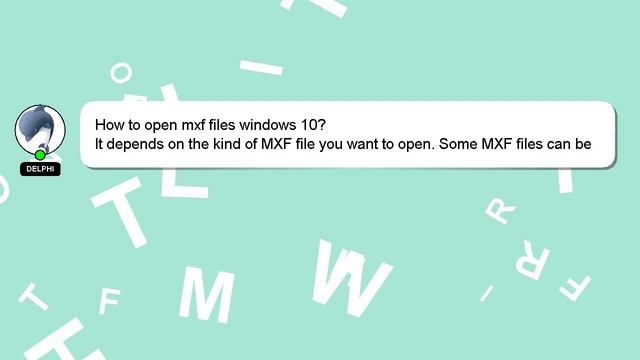 How to open mxf files windows 10? смотреть онлайн