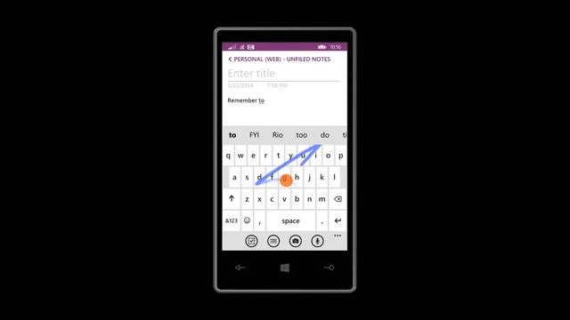 Windows Phone 8.1 Word Flow Keyboard смотреть онлайн