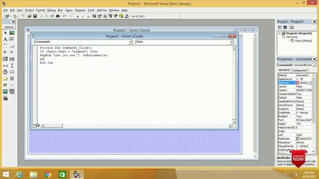 how to create secret code program in visual basic 6.0/text box/label in visual basic 6.0 (part-4) смотреть онлайн
