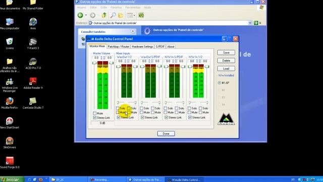 Configurando A Placa de Som Audiophile 2496.wmv смотреть онлайн