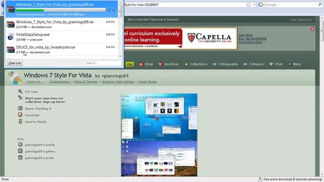 Windows 7 Microsoft Style for Vista (TutorialsForVista) смотреть онлайн