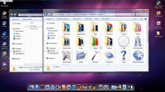 How to get Mac OS X dock on Windows 7_Vista_XP смотреть онлайн