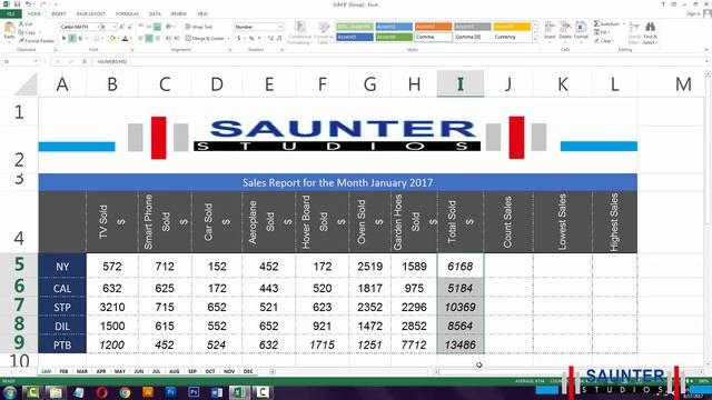 Microsoft Excel–Sum, Count, Min and Max смотреть онлайн
