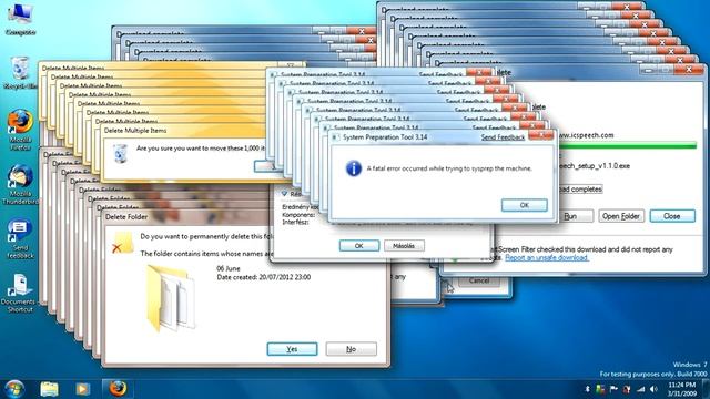 Windows 7 (Beta) Crazy Error (V2) Build 7000 смотреть онлайн