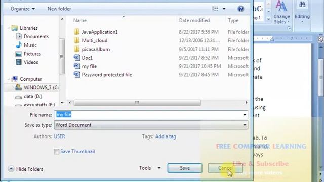 MS Office word : lock file with password, protection смотреть онлайн
