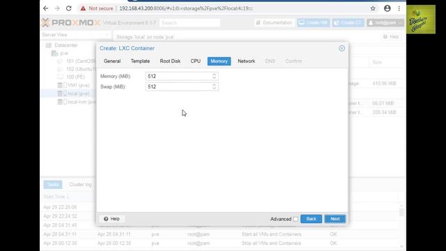 How to create Container in Proxmox Server смотреть онлайн