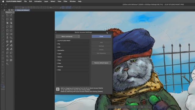 Clip Studio Paint.. Simple Workspace for Desktop! смотреть онлайн