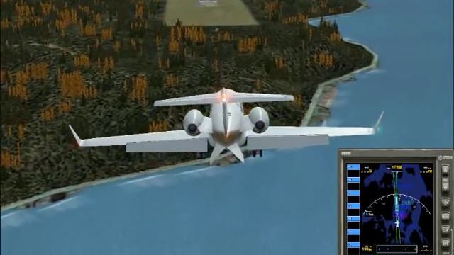 Flight simulator X deluxe edition, flying around Flesland airport смотреть онлайн