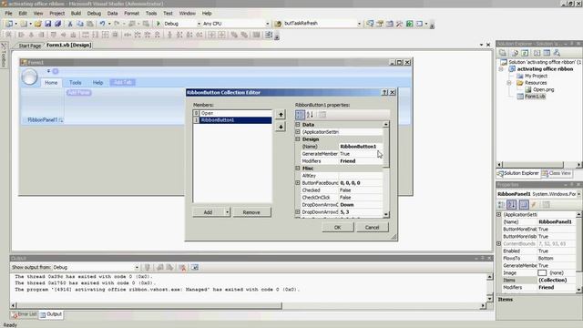 VB.Net Activating MS Office Ribbon смотреть онлайн