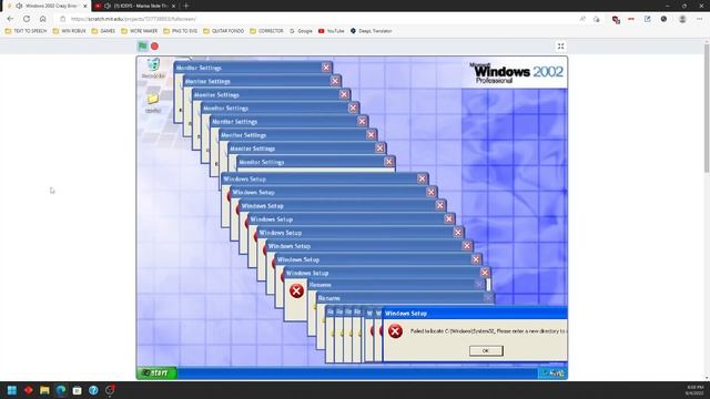 Windows 2002 Crazy Error in Scratch смотреть онлайн
