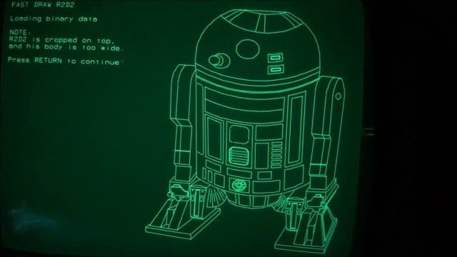 My updated R2D2 Vector Graphics Demo on Tektronix 4054A computer смотреть онлайн