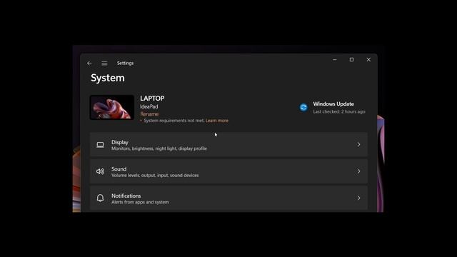 Unsupported devices running Windows 11 could be getting a System requirements warning смотреть онлайн