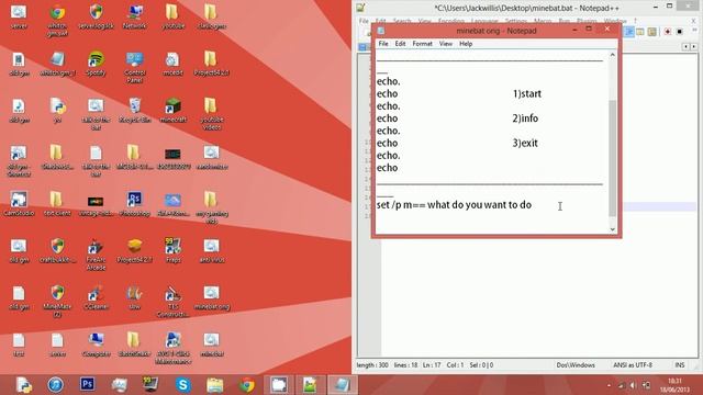 windows batch Tutorial #1 menu and info смотреть онлайн