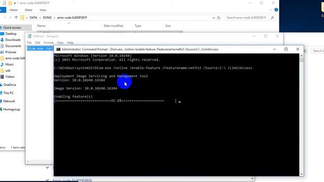 fix install .NET Framework 3.5 win 10 error code 0x800F081F смотреть онлайн