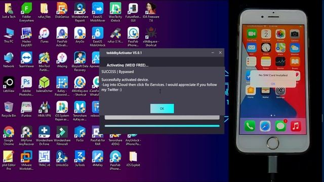 FREE Untethered iCloud Bypass MEID/GSM Windows iOS14.7/14.6/12.5.4 Facetime/Siri/iCloud/Notificatio смотреть онлайн