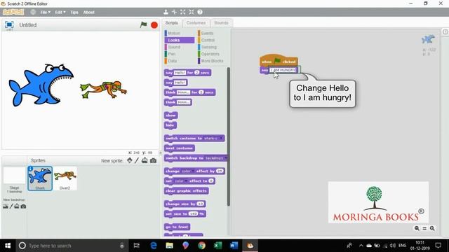 Scratch - How to Work with two sprites on to the Stage in Scratch in Windows 10 смотреть онлайн
