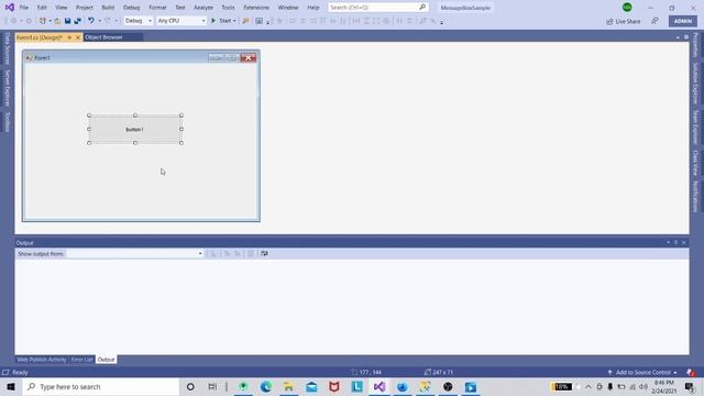 C# For Beginner (Video : 01) First Windows Forms Application | Hello World in Message Box| Solved смотреть онлайн