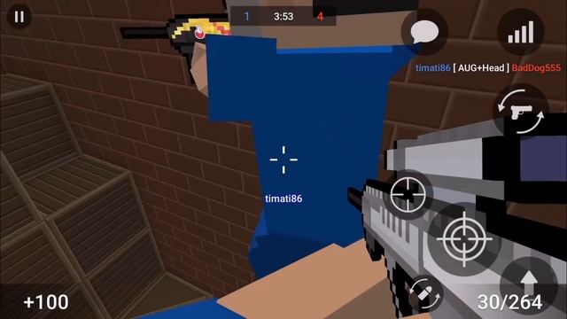 Длинное зомби выживание с аугом в блок страйк | Block Strike смотреть онлайн