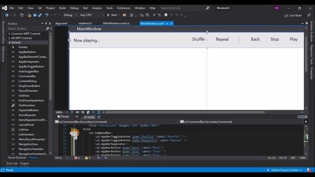 WPF Tutorial : XAML UI design in Visual studio blend 2019 | ModernWPF UI Library | C# WPF смотреть онлайн