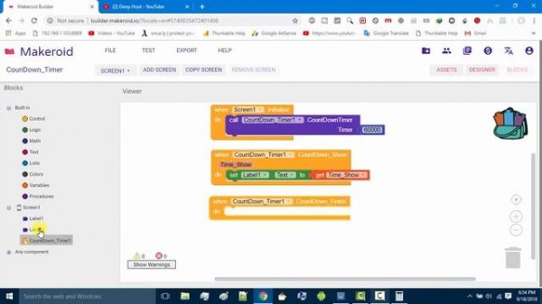CountDown Timer Extension | Simple CountDown Timer App | Thunkable | Appybuilder | Makeroid