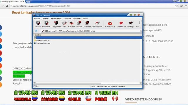 RESET ADJPROG EPSON L120 GARANTIZADO - WORKING 100% LINK 2017 смотреть онлайн