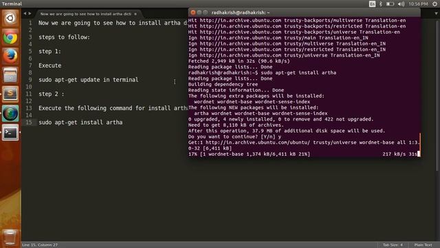 install artha dictionary in ubuntu смотреть онлайн